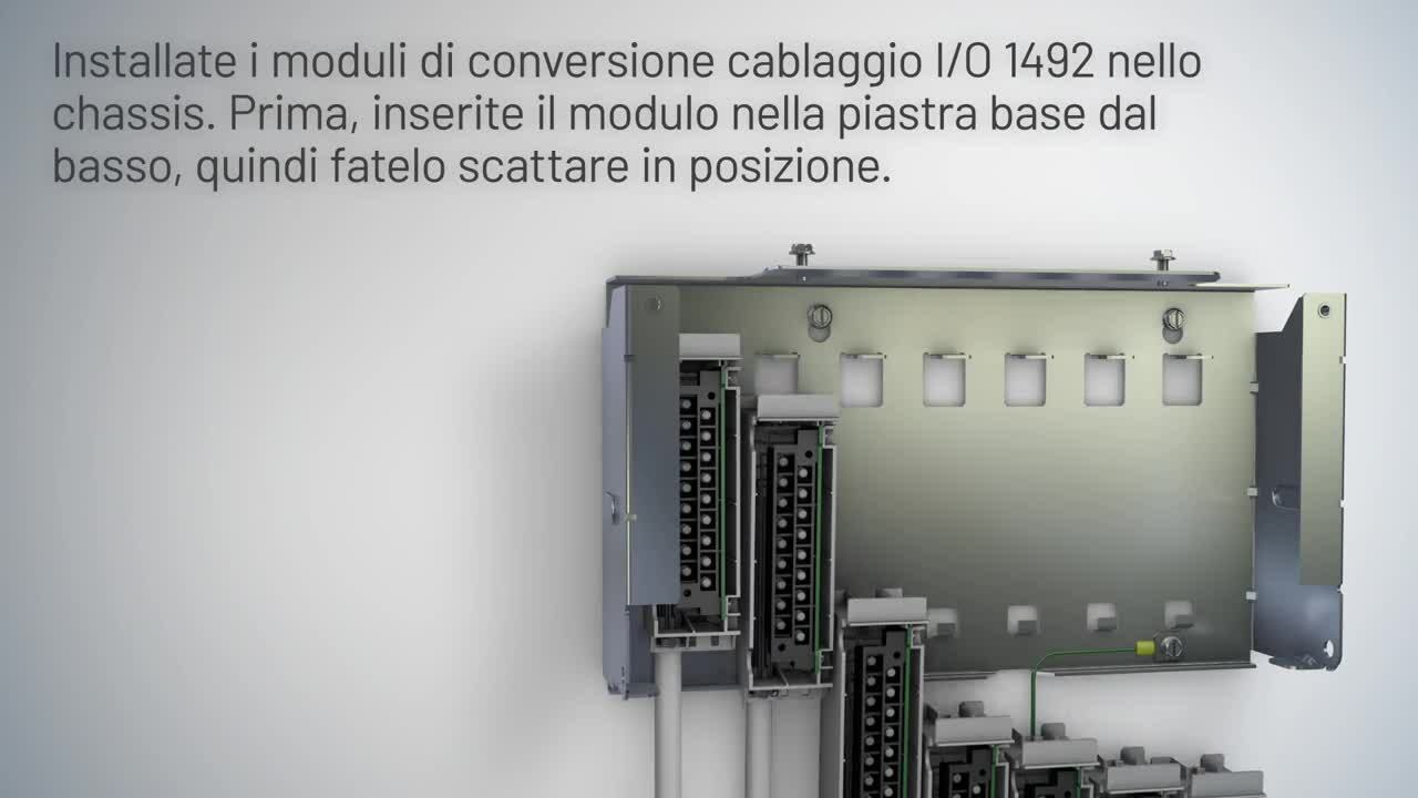 Passate dal sistema di controllo SLC 500 a CompactLogix 5380 con il sistema di cablaggio I/O 1492